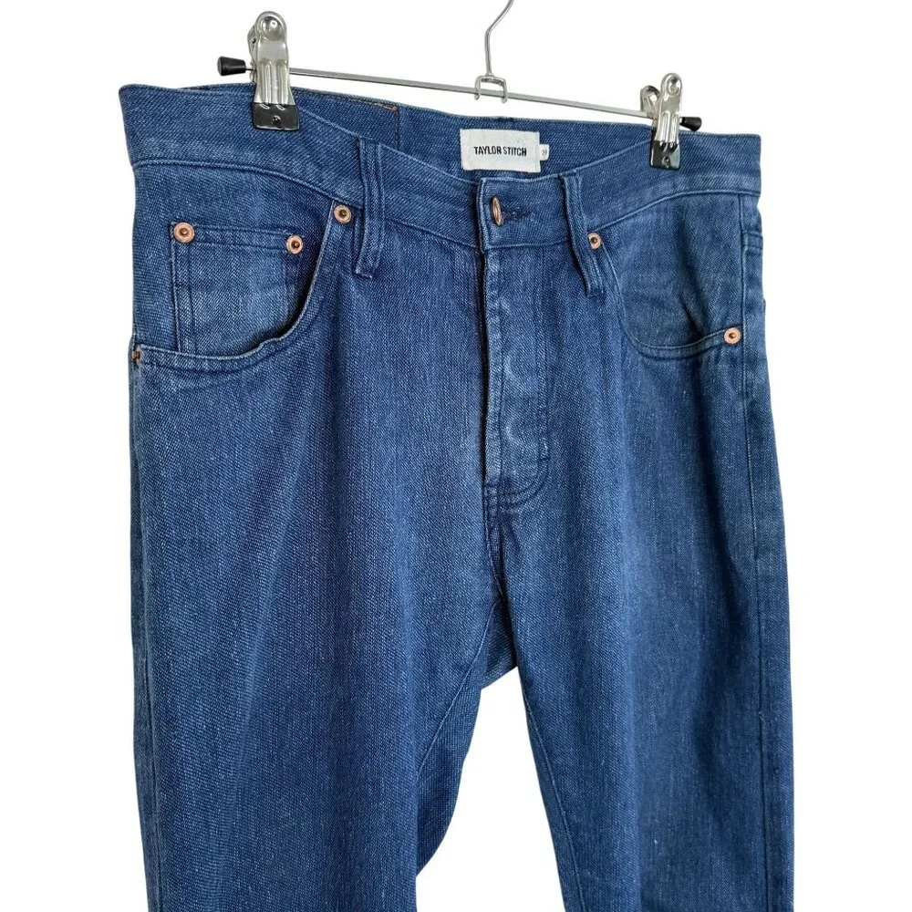 Taylor Stitch Slim Fit Blue Denim Jeans, 29 - Picture 3 of 12